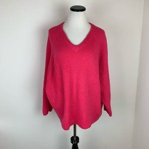 Topshop Oversized V-Neck Dolman Sleeve Sweater